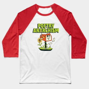 Poetry & Anarchism Beige T-shirt Baseball T-Shirt